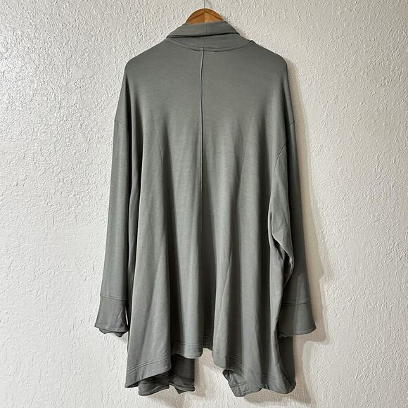 Athleta Pramayama Restore Wrap Cardigan Gray Women XL/1X Yoga Cozy Workout - Picture 3 of 7